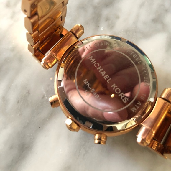 Michael Kors Rose Gold Rhinestone Watch - Picture 8 of 8